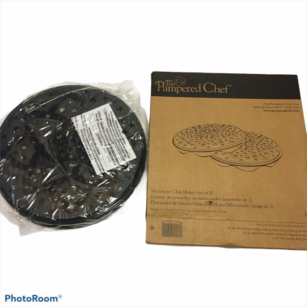 Pampered Chef Microwave Chip Maker Set #1241 โ New